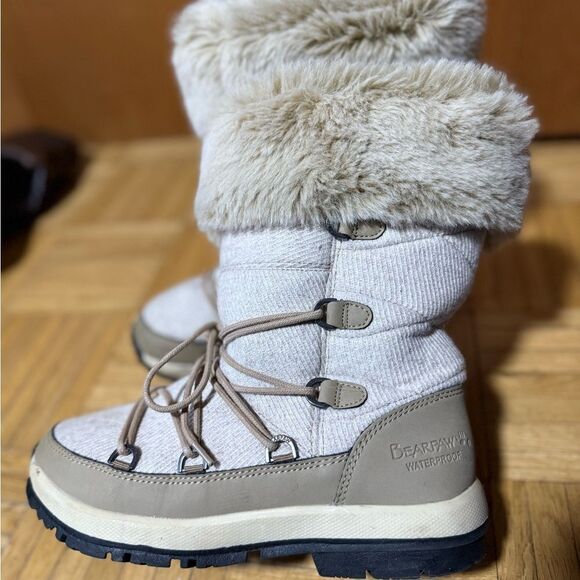 BearPaw Snowboots Sweater Cream Color Women's Size 7 - Picture 3 of 9